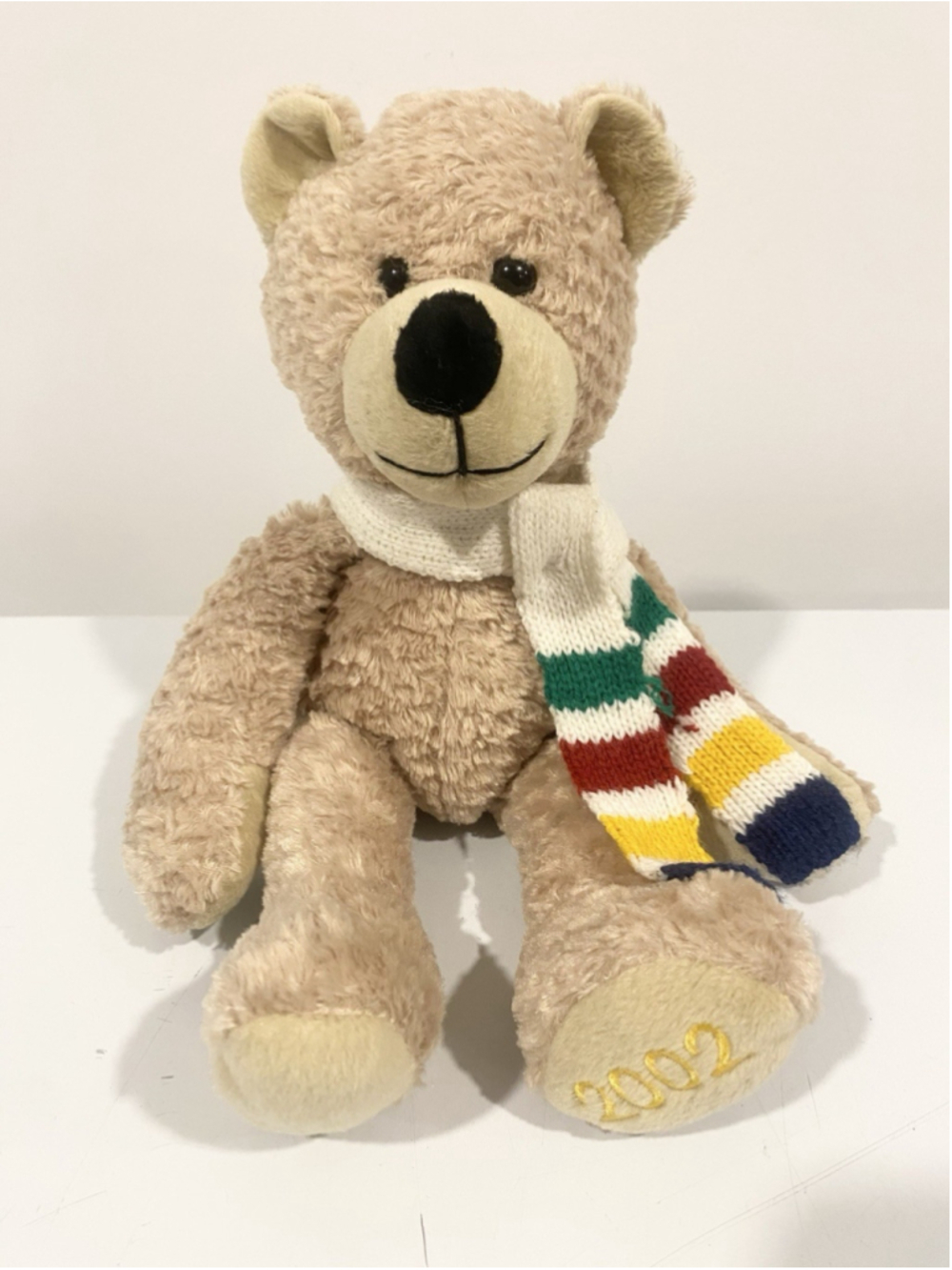 Hudson’s Bay Company HBC 2002 Annual Charity Teddy Bear Point Blanket Scarf 16”